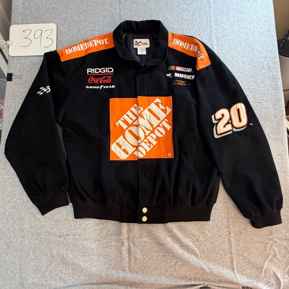 Vintage Tony Stewart #20 Home Depo NASCAR Chase Authentics Racing Jacket M